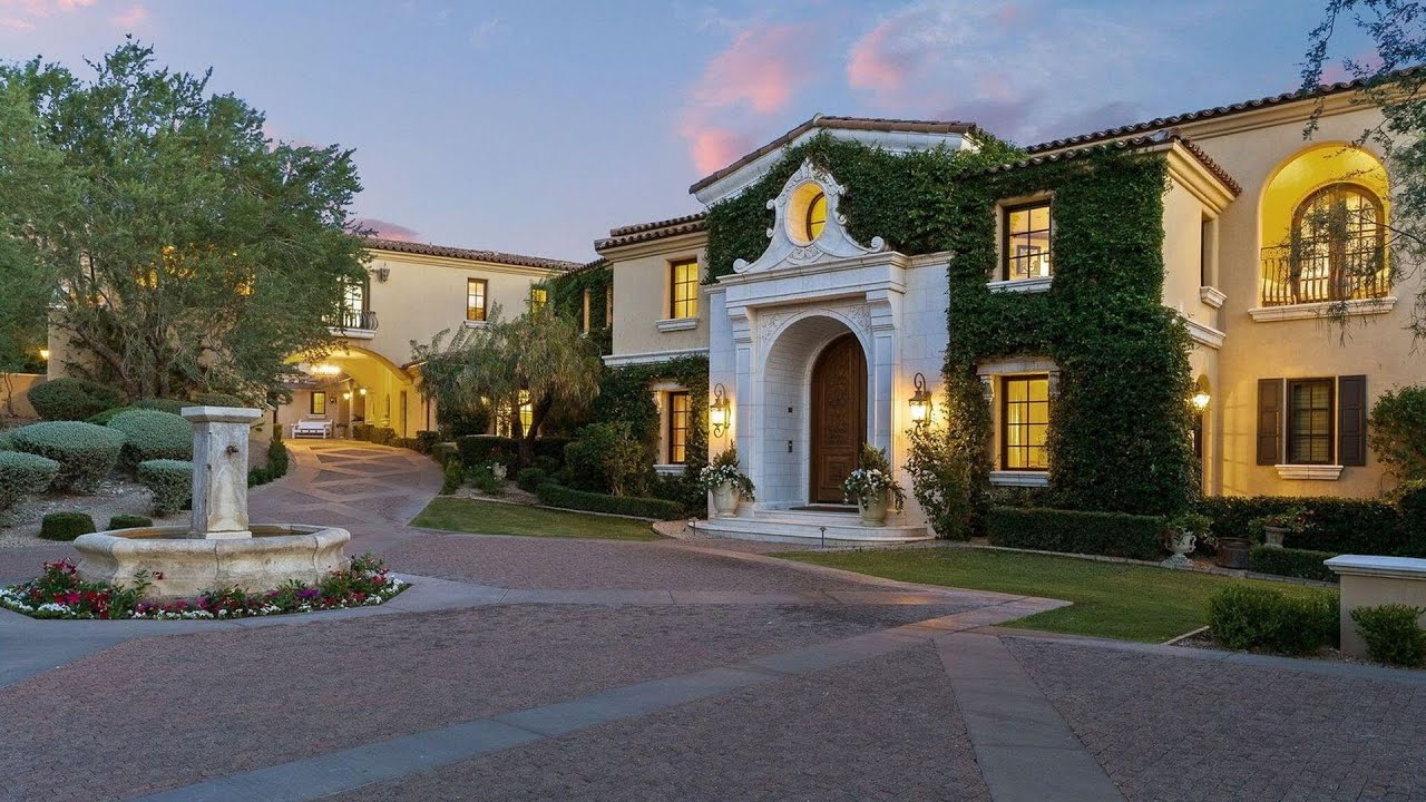 Asking $13,400,000! This 14,000 SF Mega Mansion in Scottsdale is truly an entertainers dream