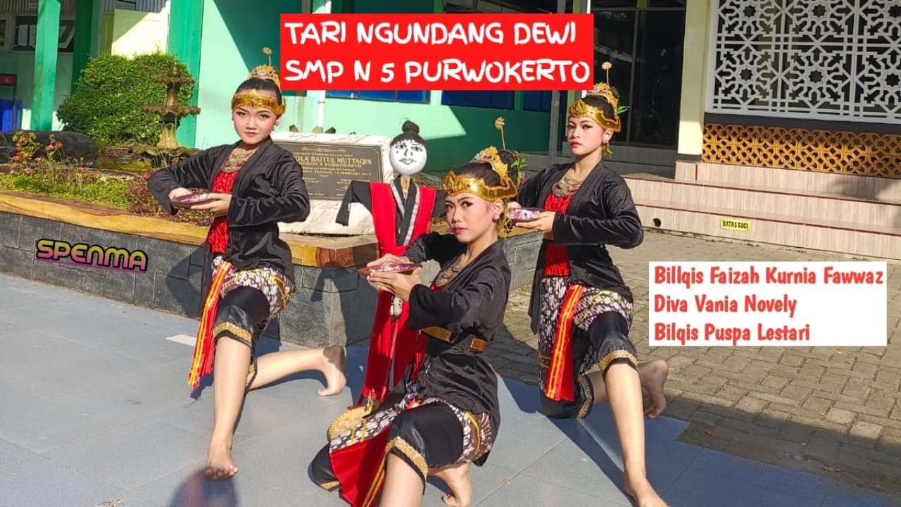 TARI KREASI NGUNDANG DEWI || SMPN 5 PURWOKERTO