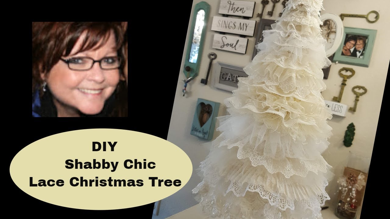 Shabby Chic Lace Christmas Tree