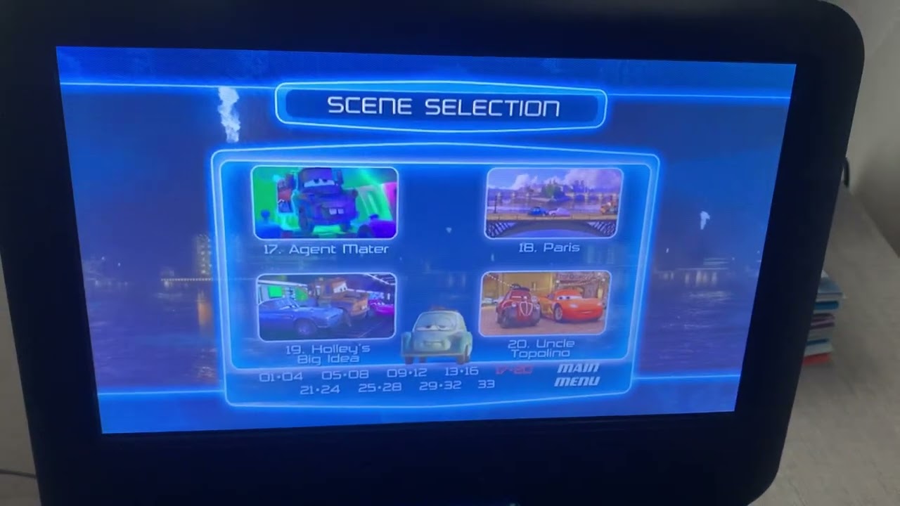 Cars 2 dvd menu