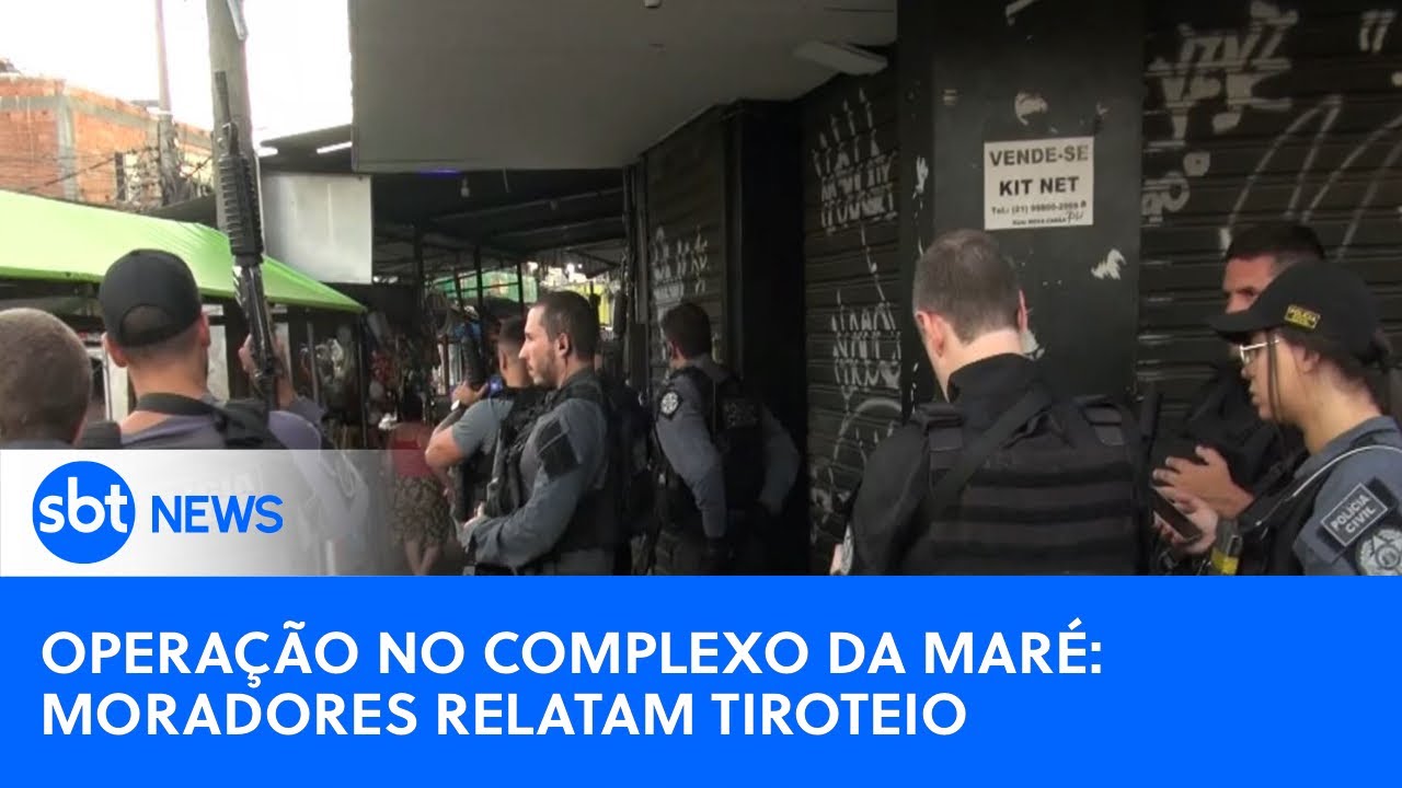 Polícia faz operação contra roubos de veículos no Complexo da Maré (RJ) | #SBTNews (09/12/24)