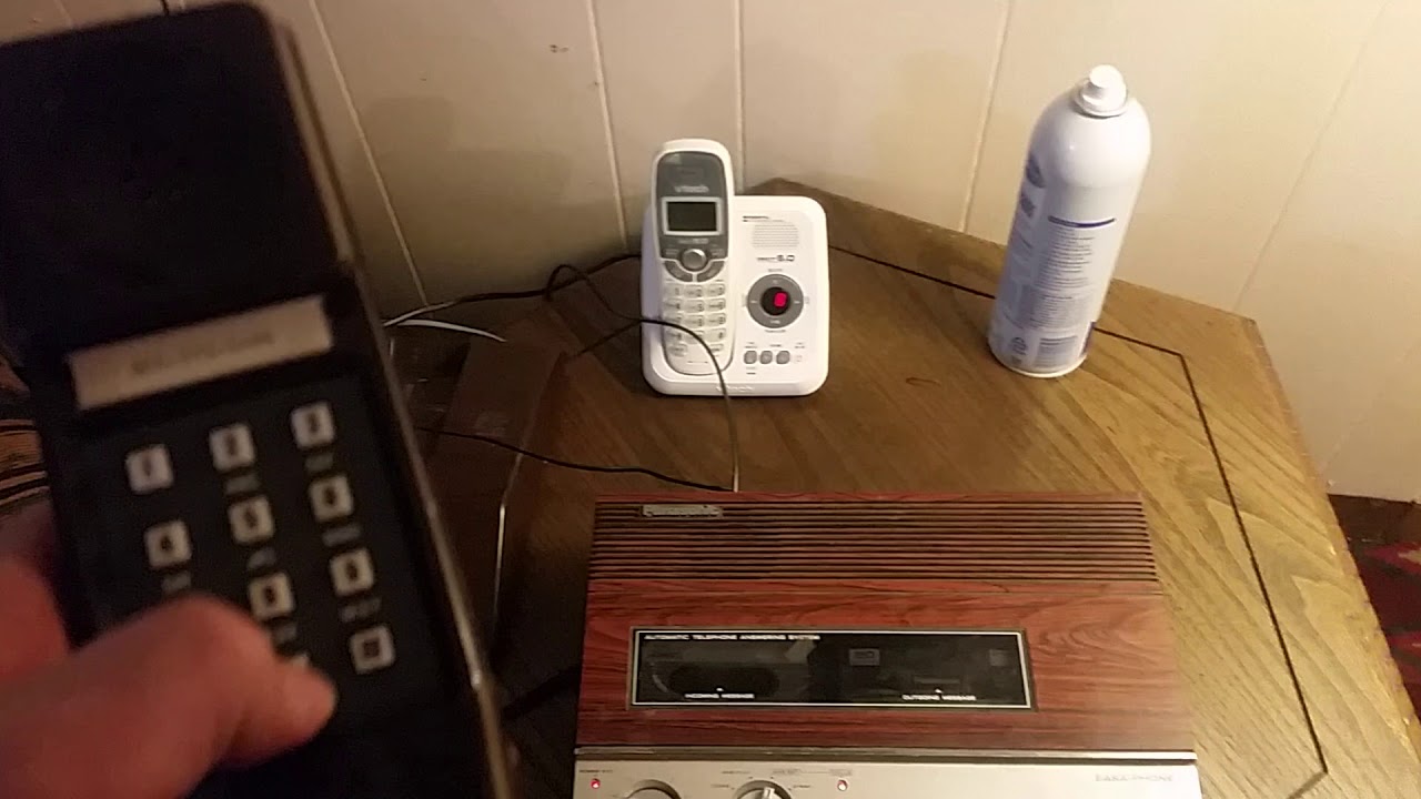 Vintage 1980s Panasonic Answering Machine With 80s Musical Outgoing Message