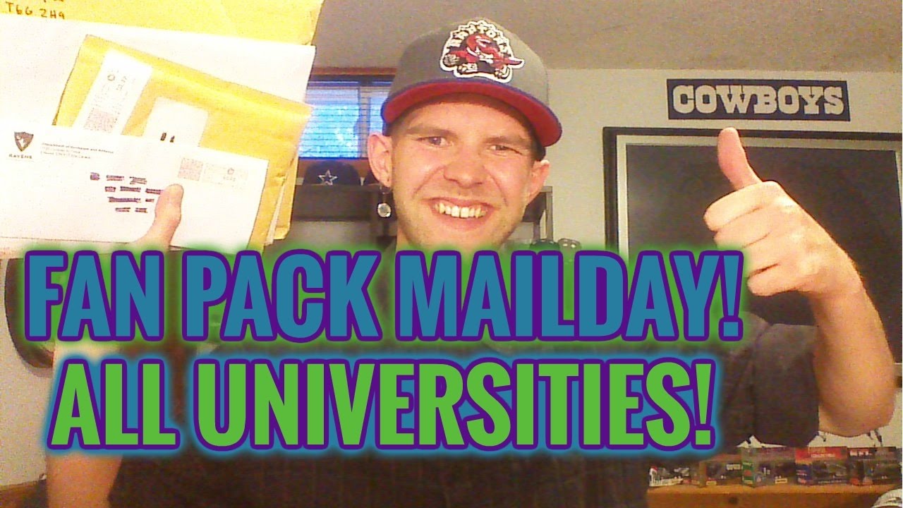 FAN PACK MAILDAY! ALL FROM UNIVERSITIES!