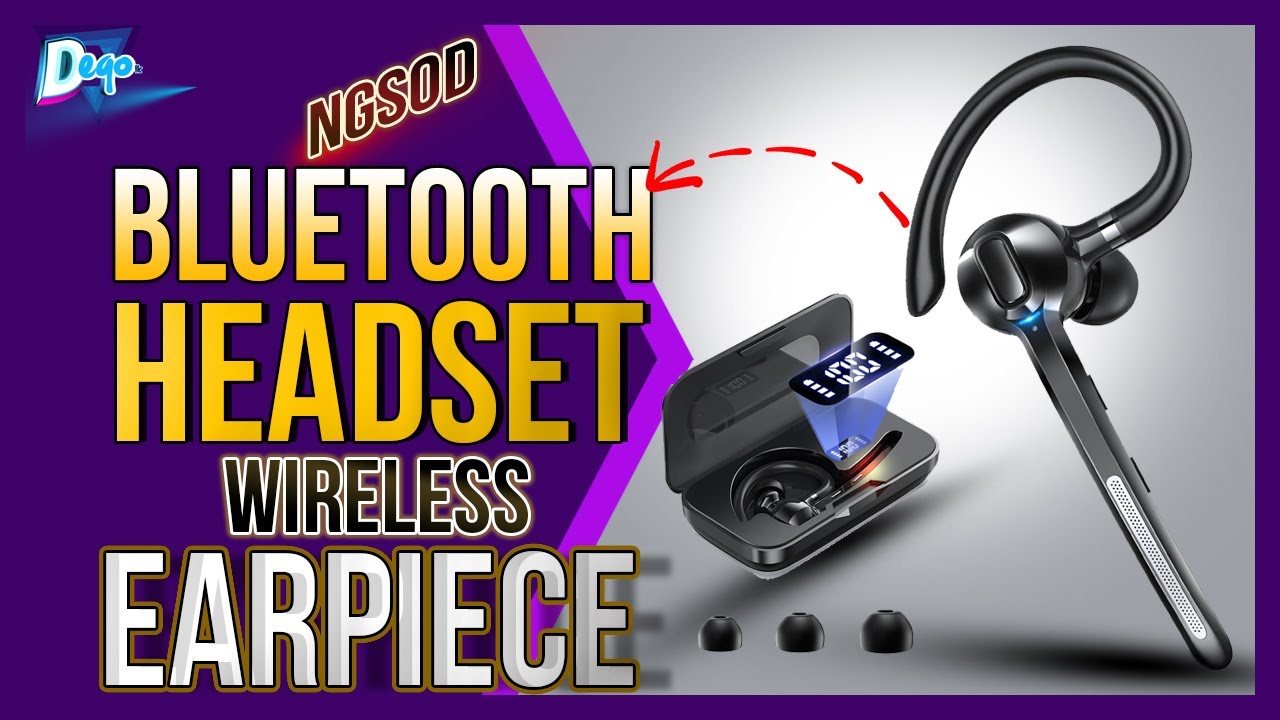 Bluetooth Headset Wireless Earpiece   Ngsod