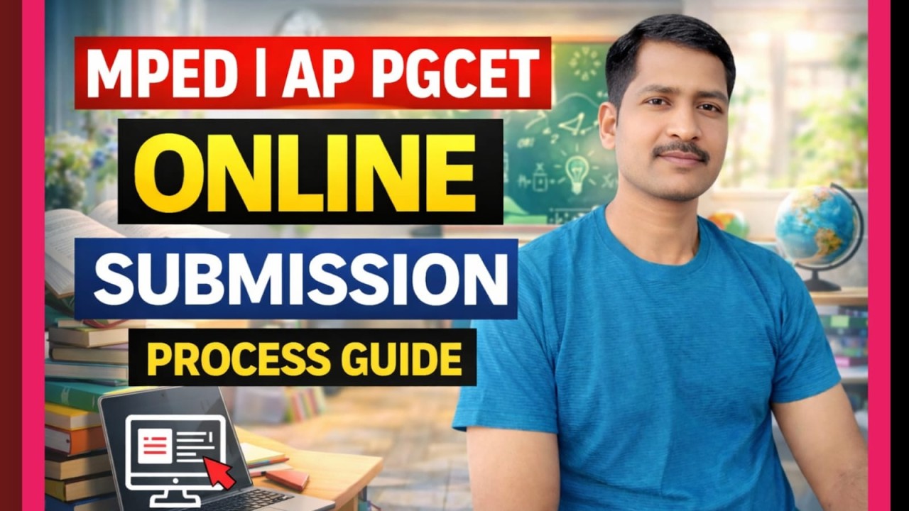 MPED / AP PGCET 2026 Online Submission Process 🔥 Step by Step Guide   @srinupetcreations