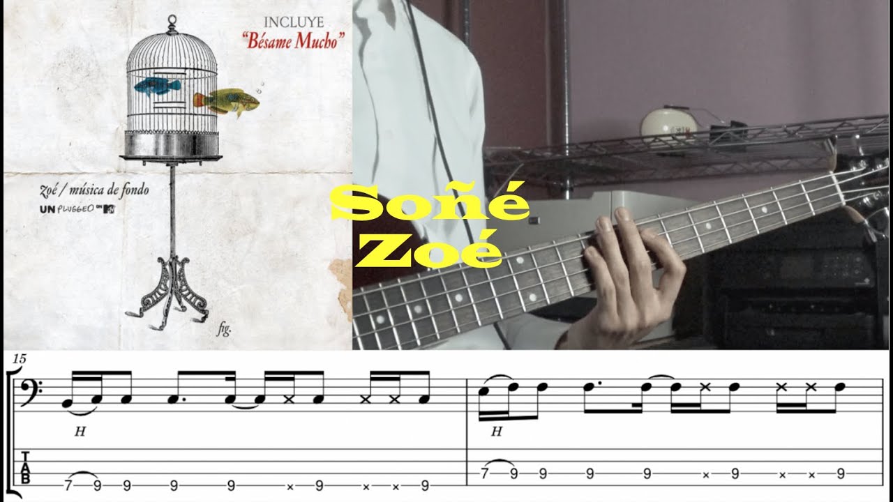 Soñé | Zoé | Bass Cover (With Tabs)