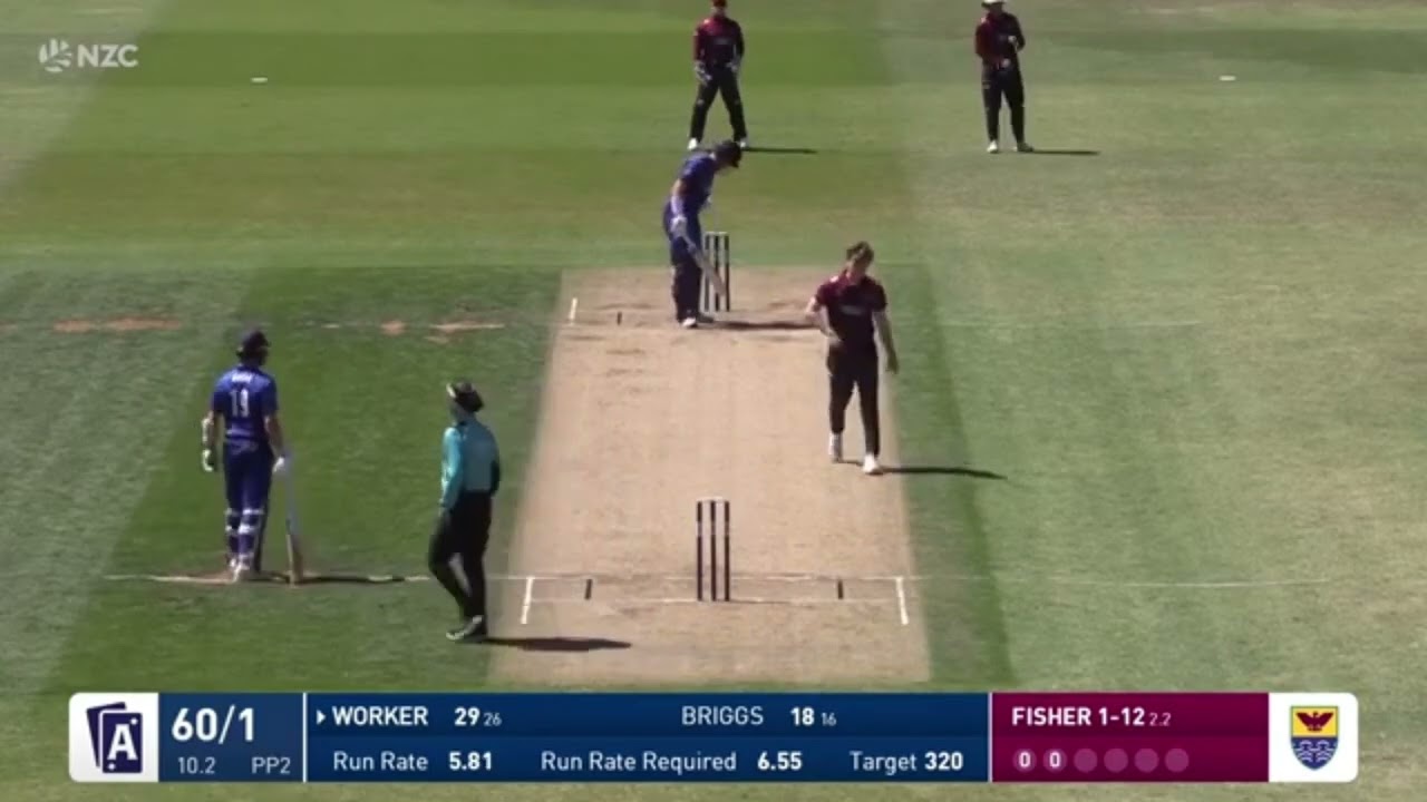 NZ's Matthew Fisher - RAW PACE - 5 WICKET HAUL!
