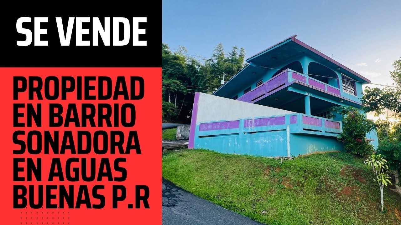 Se vende casa con vista en barrio Sonadora en Aguas Buenas P.R 🇵🇷