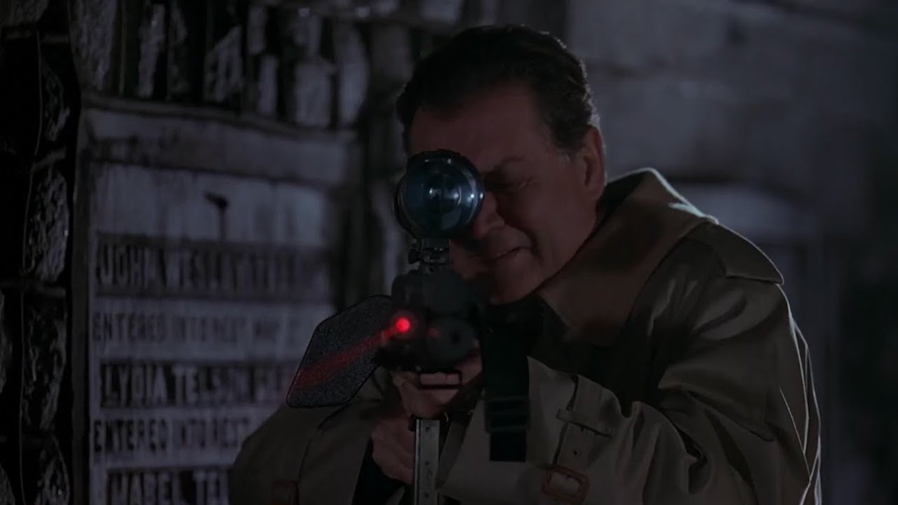 Hard Target (1993) - Graveyard Shootout Turns Deadly