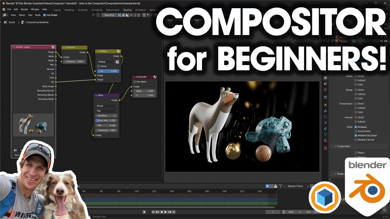 Начало работы с COMPOSITOR в Blender (новички начинают здесь!)
