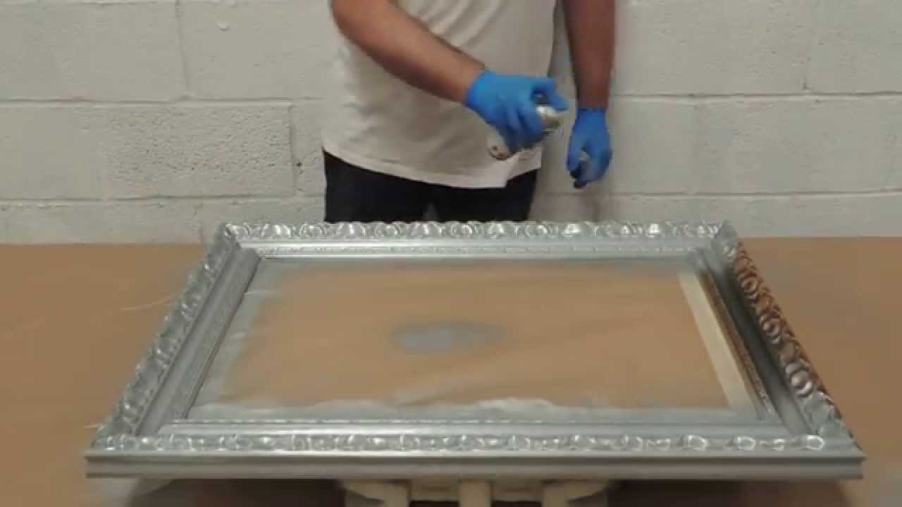 Como pintar con Spray FM de Ornamentacion. Pintamos un espejo con pintura en spray color Plata