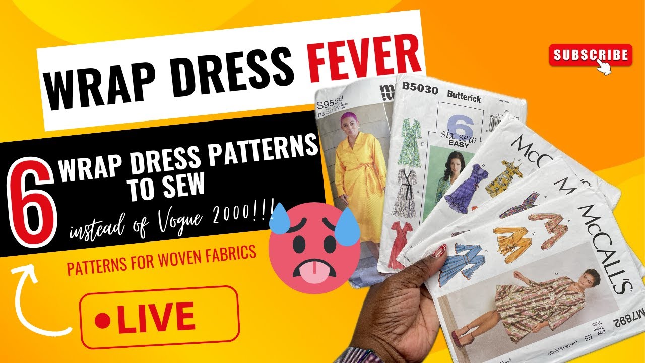 6 Wrap Dress Patterns to Sew instead of Vogue 2000 | Sew Your Stash