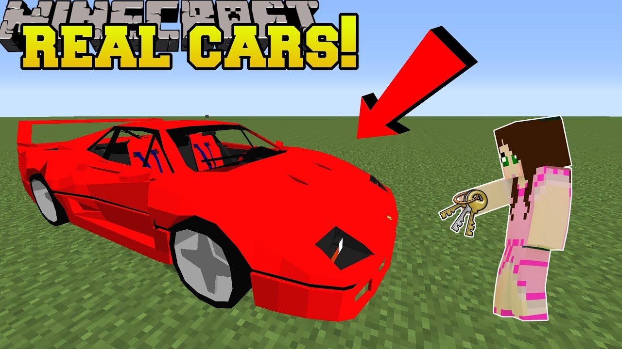 Minecraft: REALISTIC CARS!!! (LAMBO, PORSCHE, FERRARI, & MORE! ) Mod Showcase