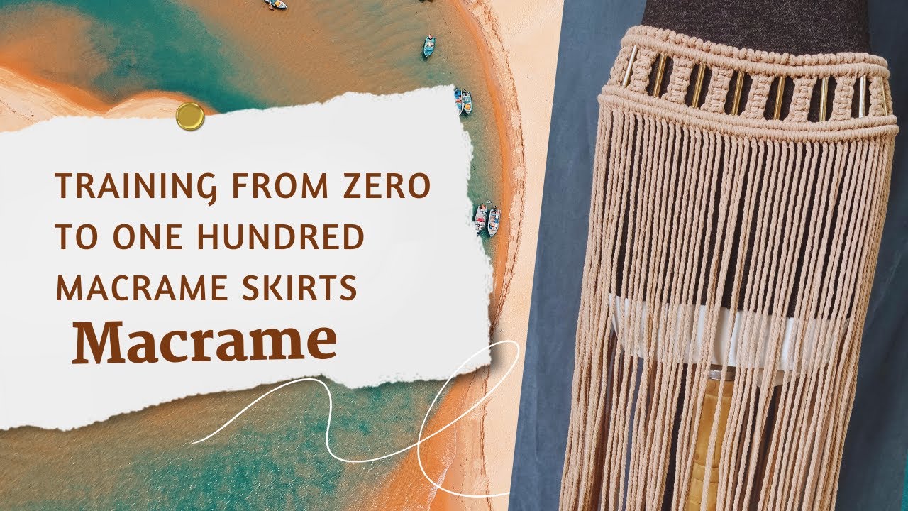 Step by step tutorial/Macrame skirt/The most beautiful macrame skirt🤩