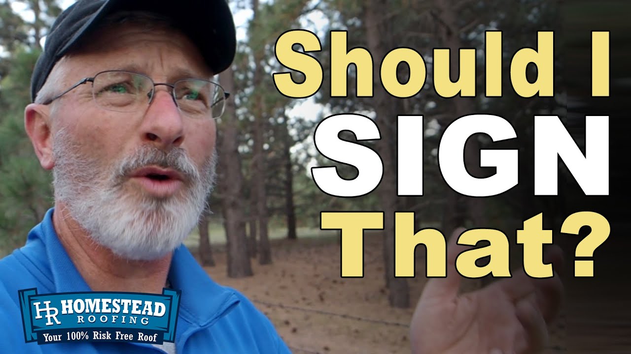 Should You Sign A Contract With A Roofer?