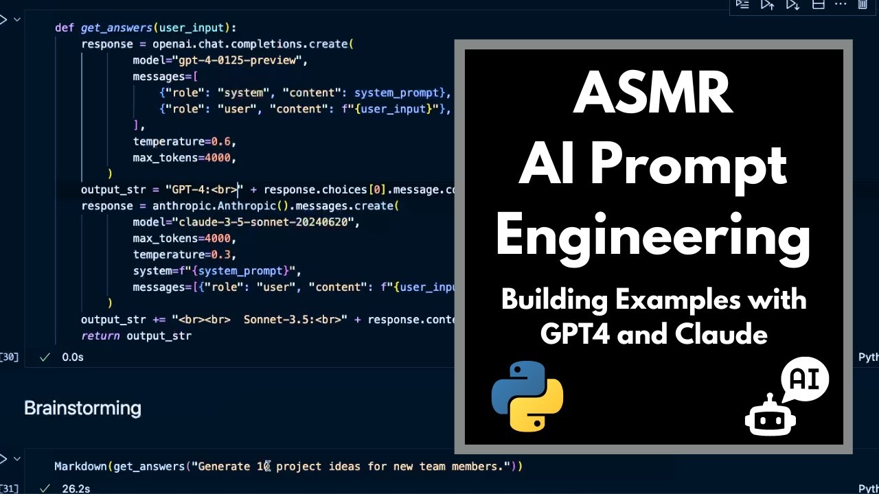 ASMR Coding & AI Prompt Engineering | keyboard typing | whispered