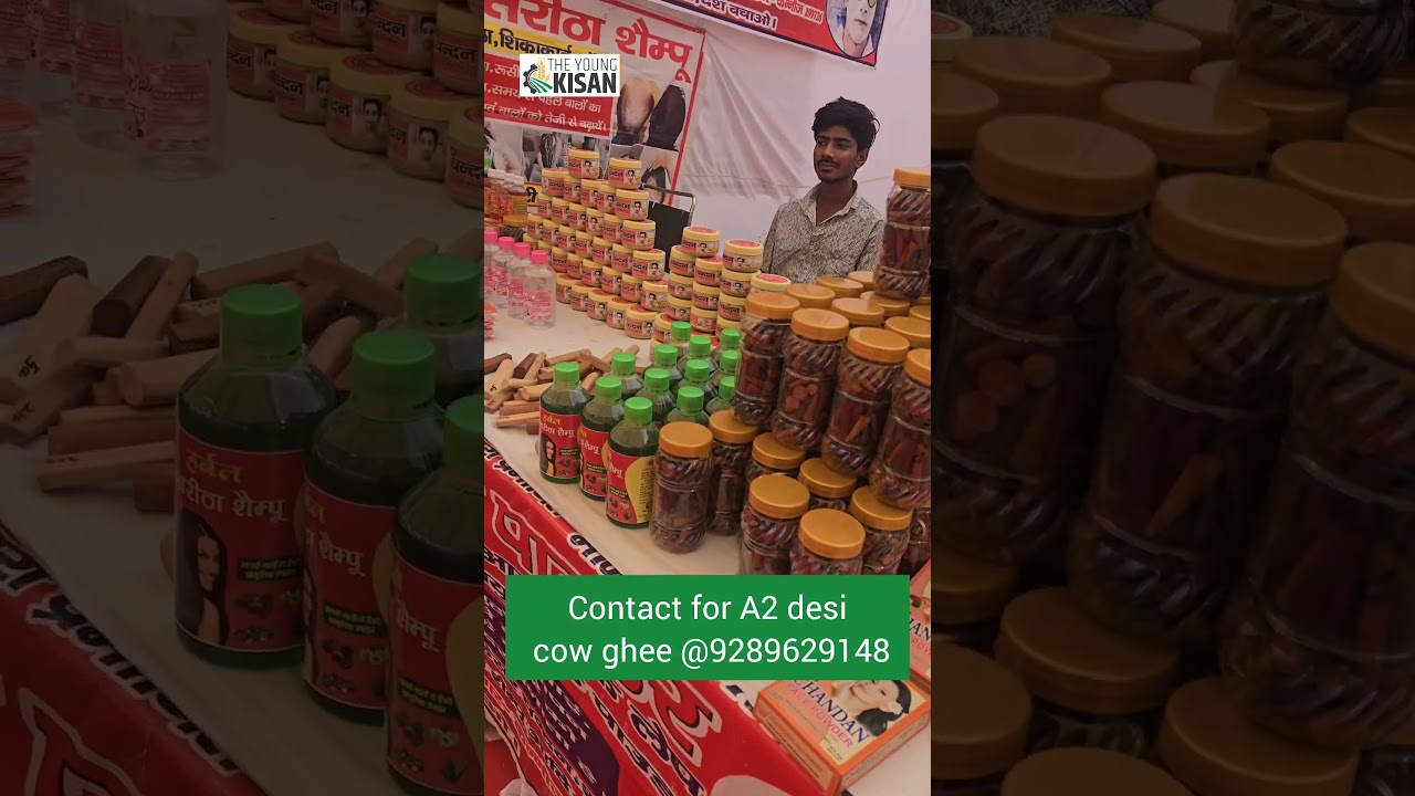 the young kisan stall at pusa krishi mela #agriculture #new #news #newsupdate #a2 #a2ghee #desi