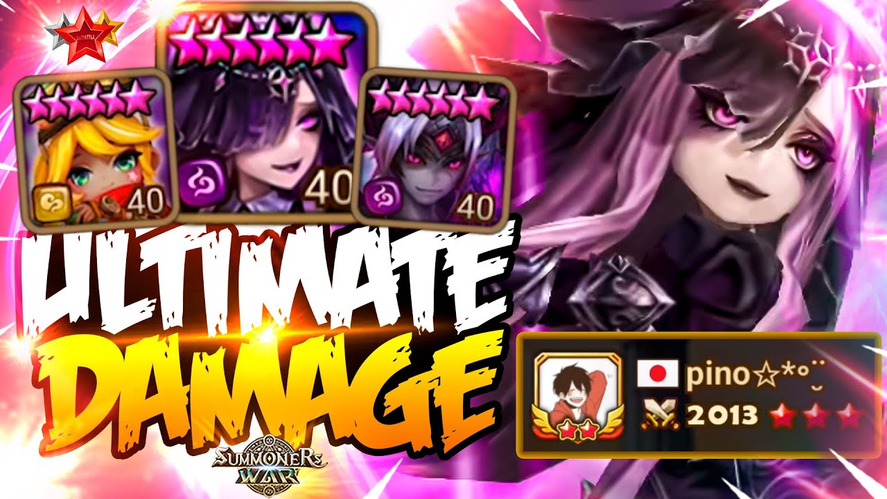 OVER 2000 POINTS with PURE DAMAGE SQUAD - Summoners War