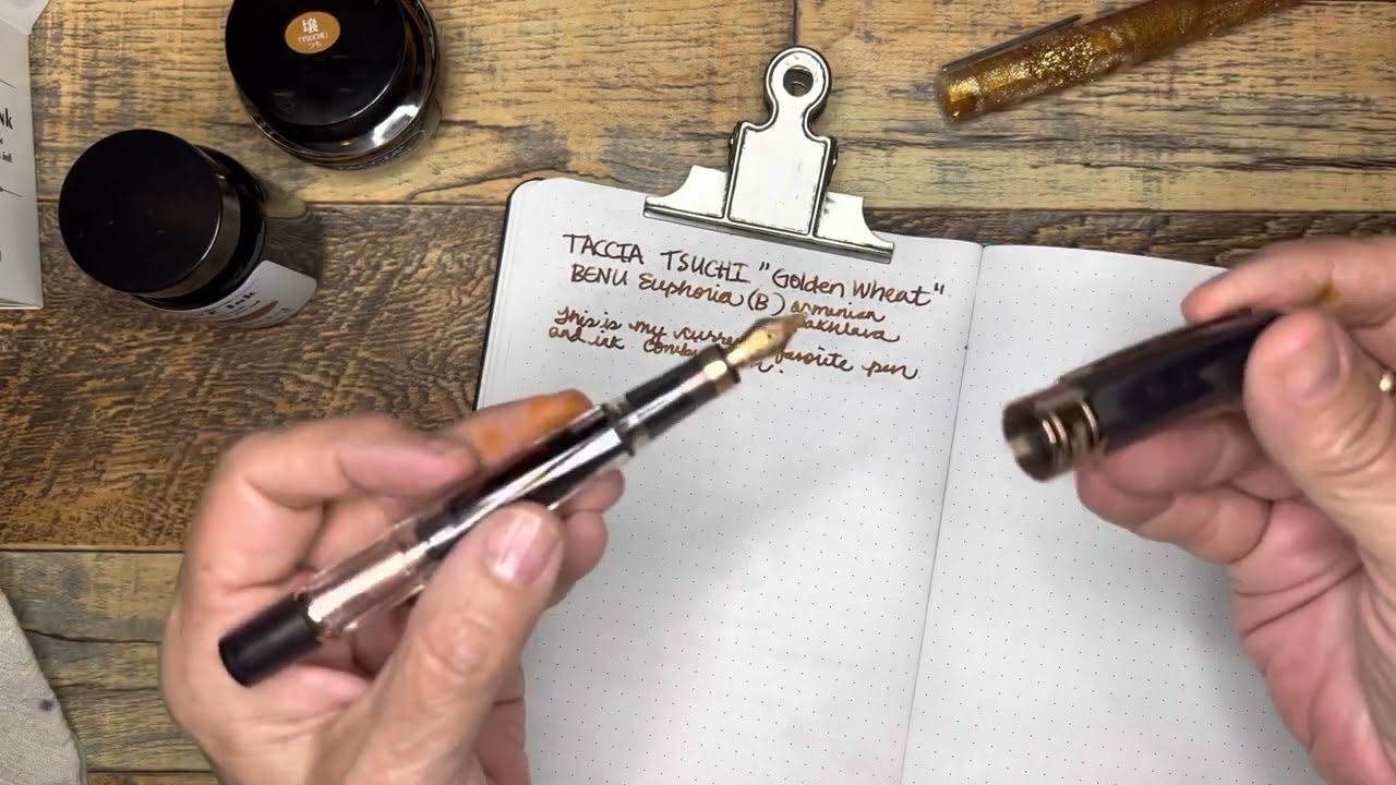 Comparing Three Inks: Taccia Golden Wheat, KWZ Honey, and Sailor Texas
