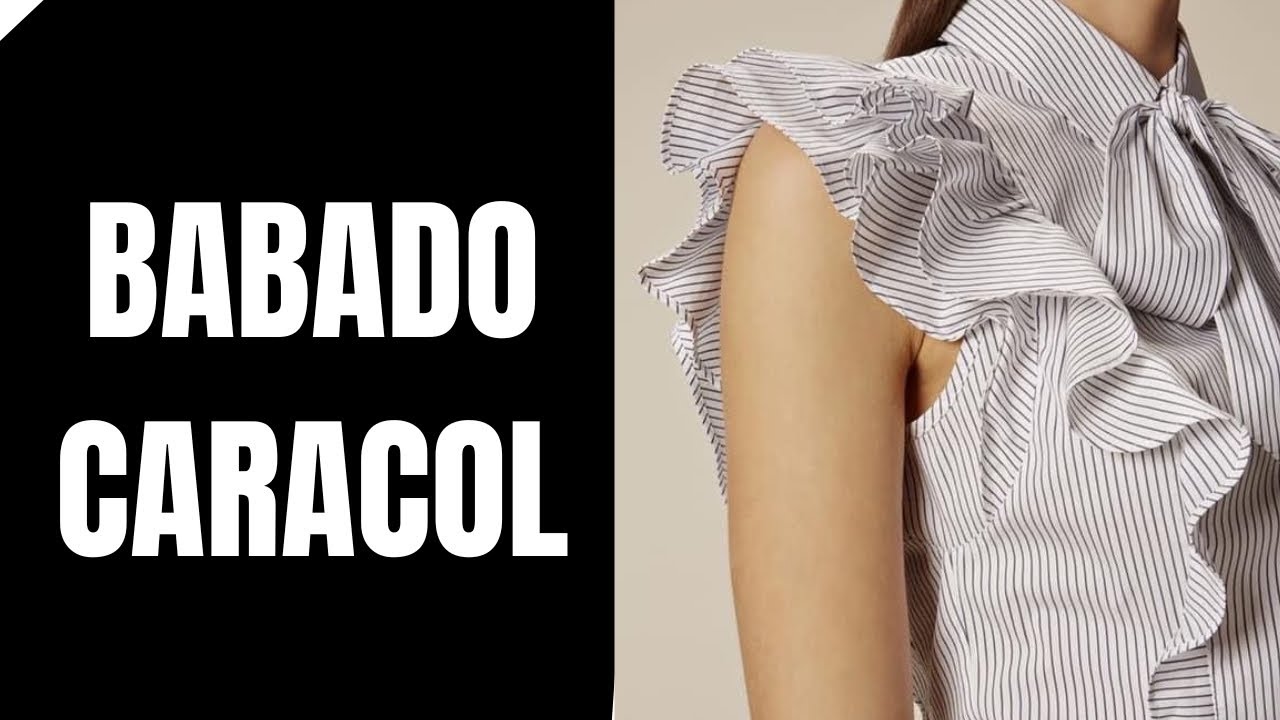 COMO fazer BABADO CARACOL para vestidos ou blusas