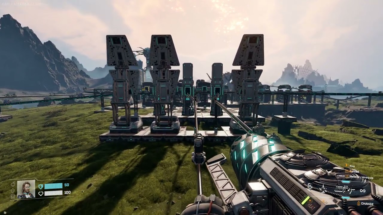 StarRupture - Fast Travel (Sort of) Rail Riding.