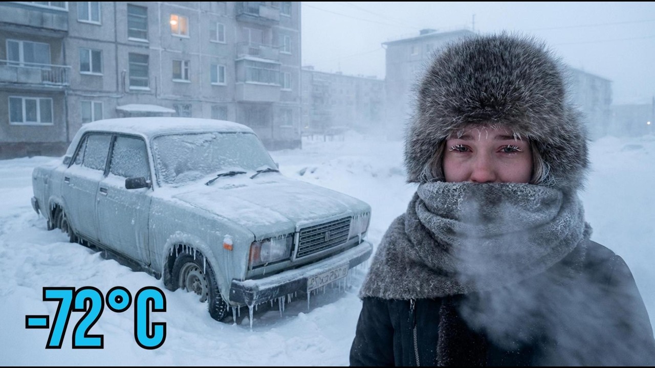 Посетил САМОЕ ХОЛОДНОЕ МЕСТО в мире! (-72°C, -97°F) ЯКУТСК, РОССИЯ