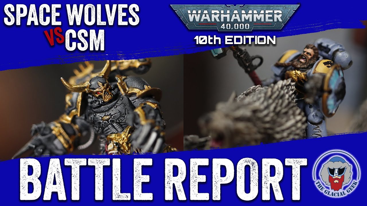 Space Wolves VS Chaos Space Marines - Warhammer 40K Batrep - 2,000pts w/ @hobbygoblins