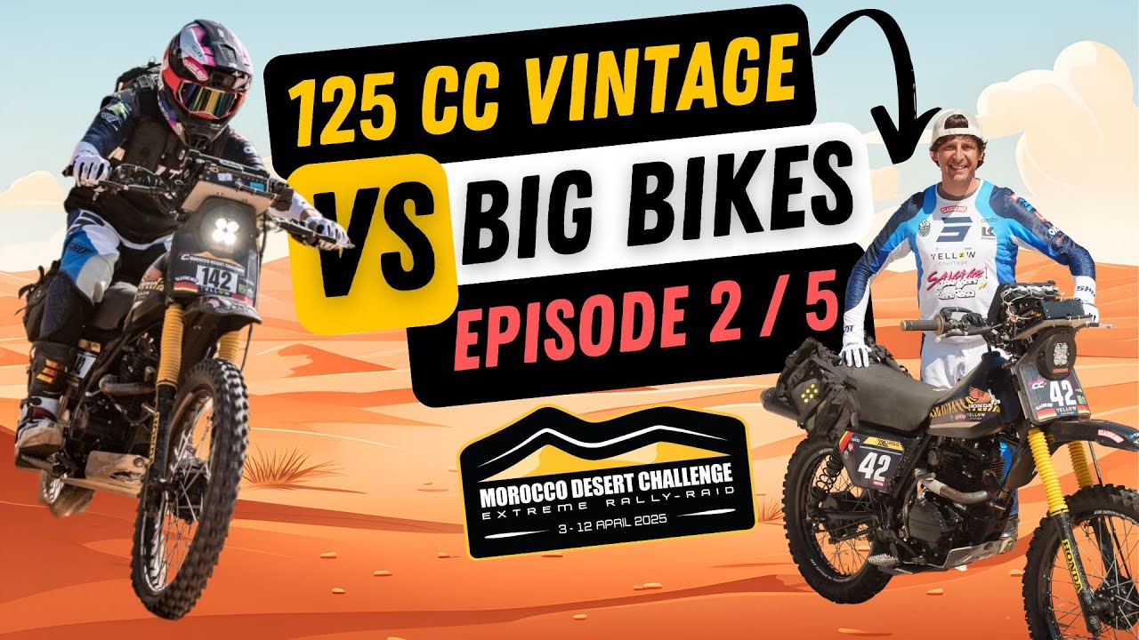 La 125 XLS se bat bien contre les 450 rallyes ! Mais les problèmes commencent !