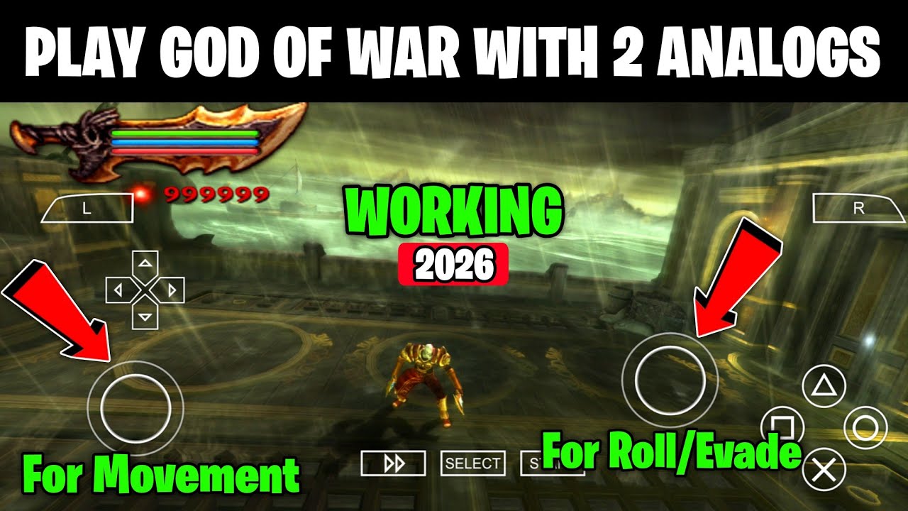 God of war ghost of sparta best settings for 2 analogs | enable right analog/joystick in PPSSPP