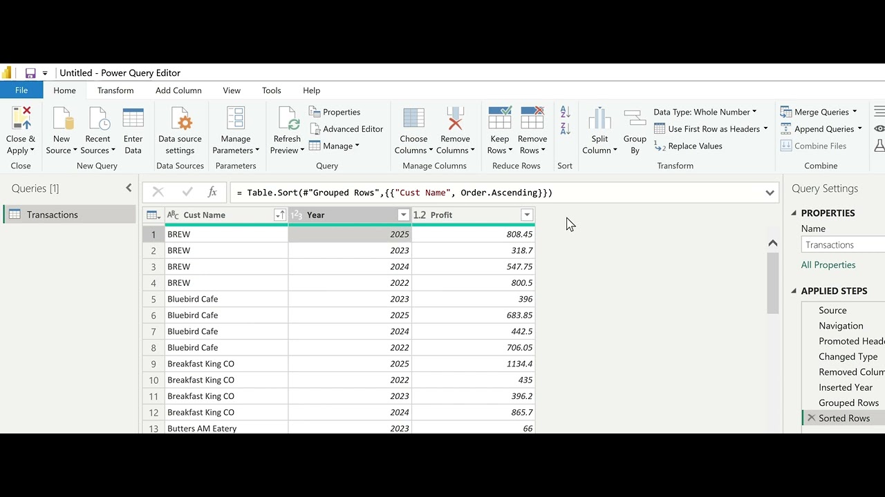 Group By, Summarize and Pivot Data
