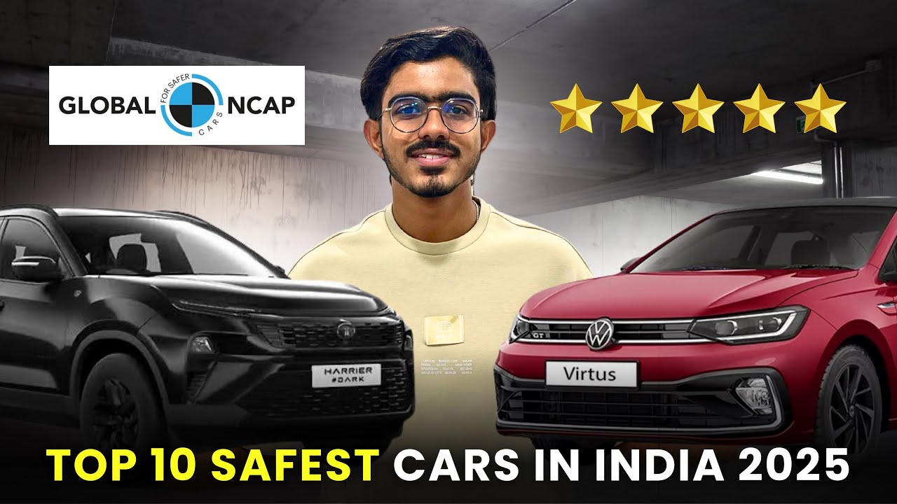Top 10 Safest Cars in India 2025 🚗💪 | 5 Star Safety वाली गाड़ियाँ | Tata, Mahindra, Volvo