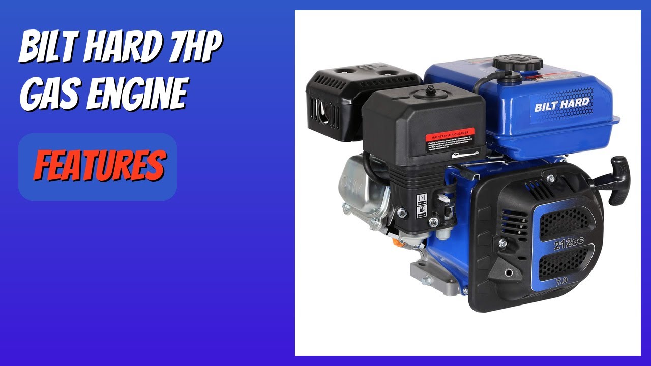 REVIEW (2026): BILT HARD 7HP Gas Engine. Features
