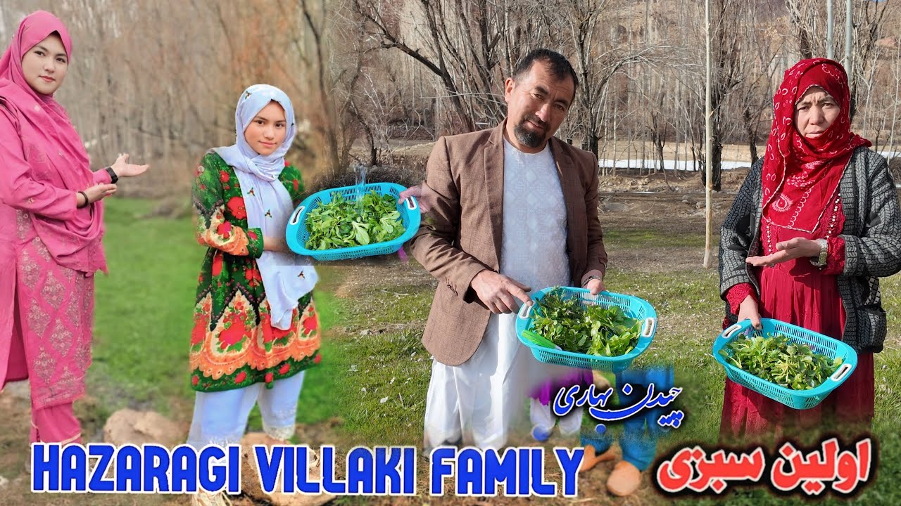 کم کم بوی بهار میاد اولین  سبزی چیدن بهاری ،🥰😘😍 