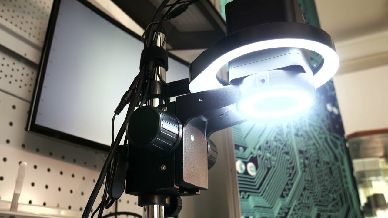 FHD MIKROSKOP TOUPTEK SE STOJANEM A LED OSVĚTLENÍM