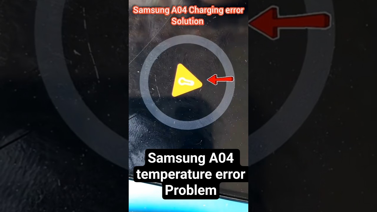 Samsung A04 / A04s Charging Problem Fix ⚡ | Yellow Triangle Error Solution 100%