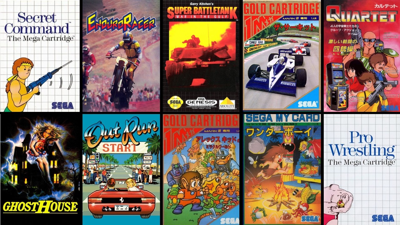 Sega Games in 1986 (Retro Gameplay)
