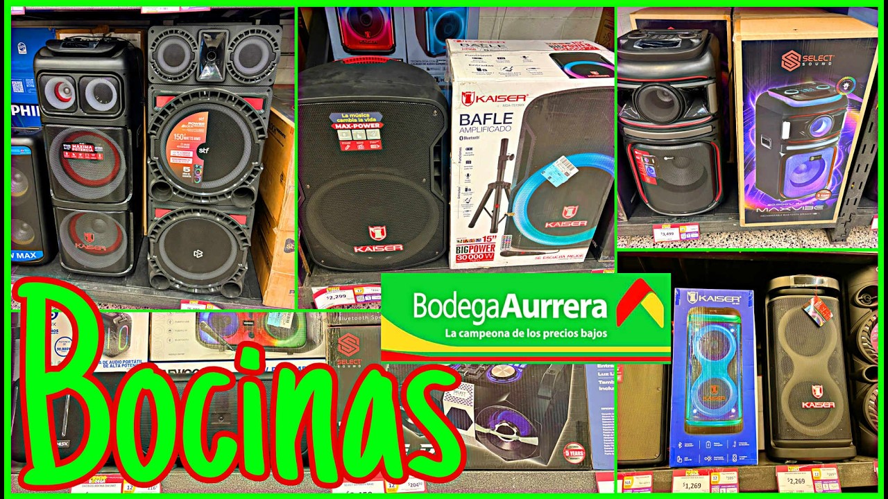 BOCINAS 🔊 BUENAS, BONITAS Y BARATAS 🤑 EN BODEGA AURRERÁ 💚