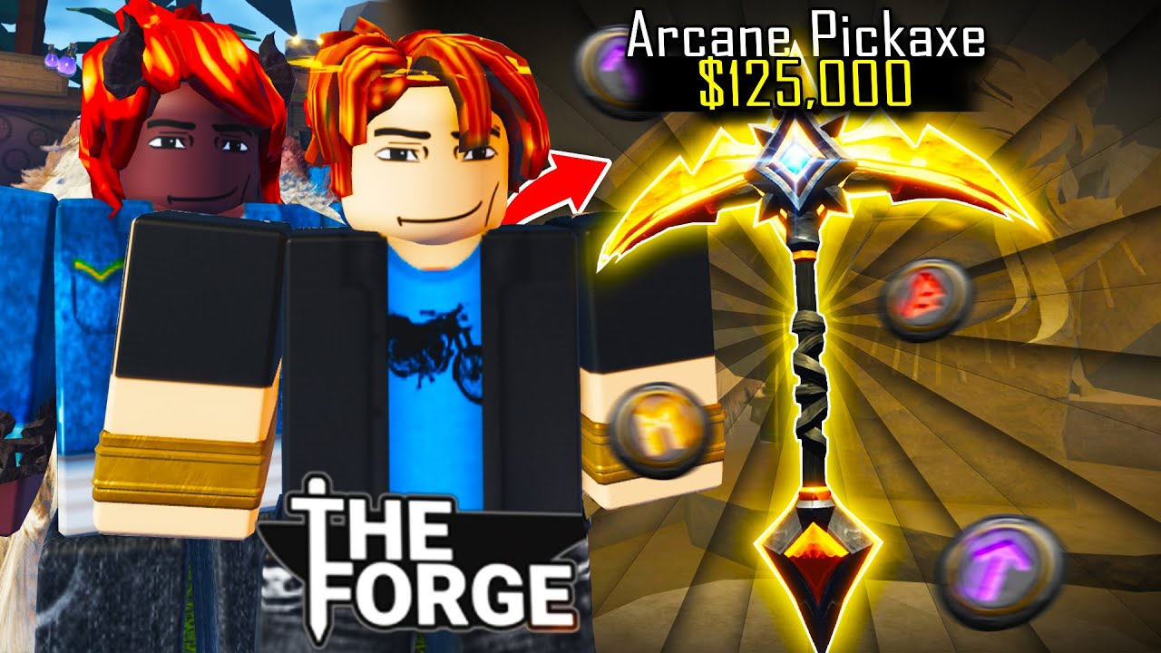 Two Noobs Obtain The BEST Pickaxe In One Video! | The Forge (Roblox)