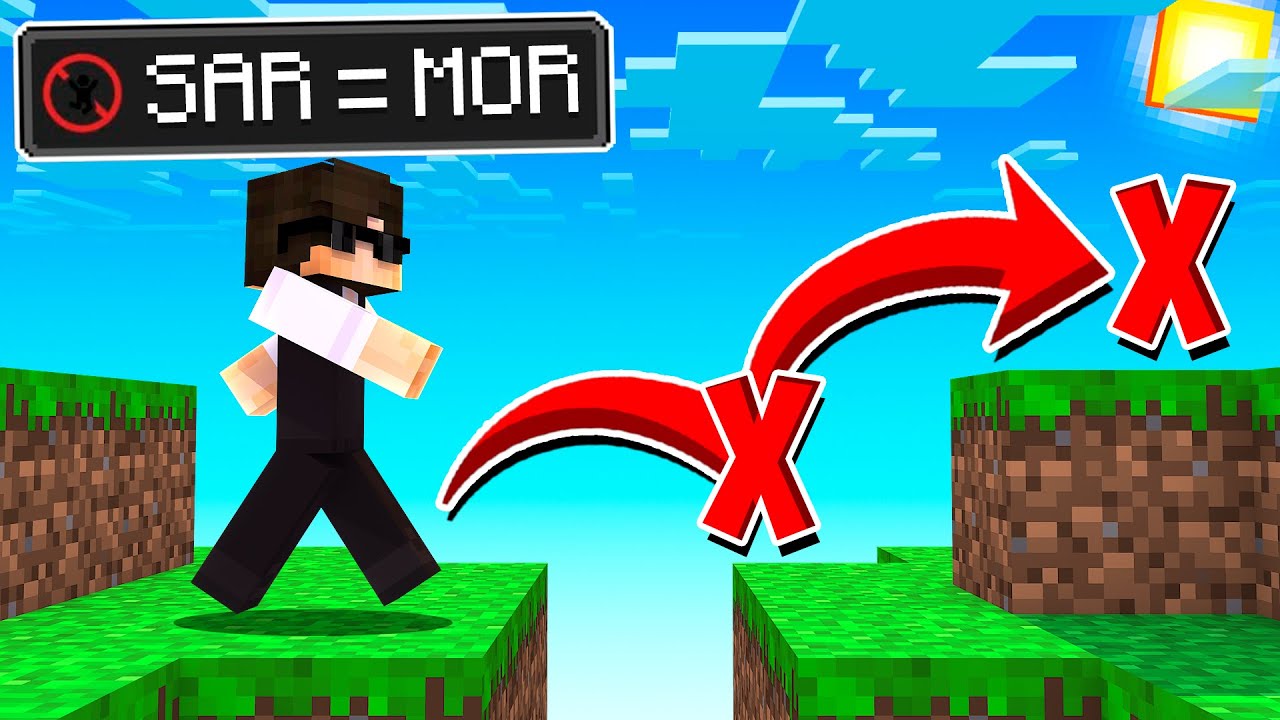 DACA SARI = MORI pe MINECRAFT !