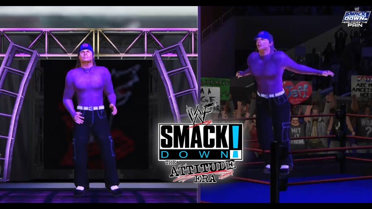 Jeff Hardy Hacked Model (Added New Object) | Pink Attire | SmackDown! The Attitude Era | HCTP Mod