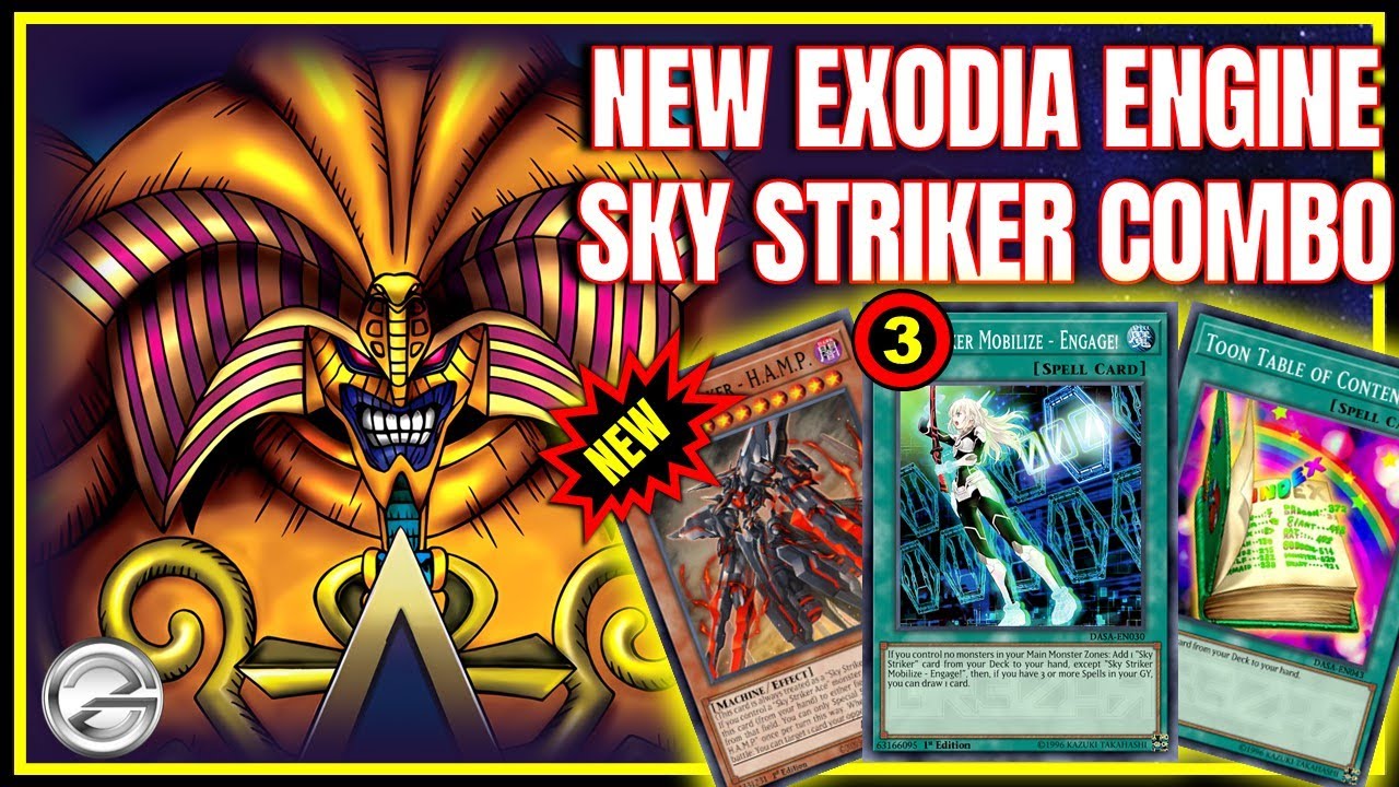EXODIA UNSTOPPABLE?! Sky Striker Combo Draw Engine! | Duel Links