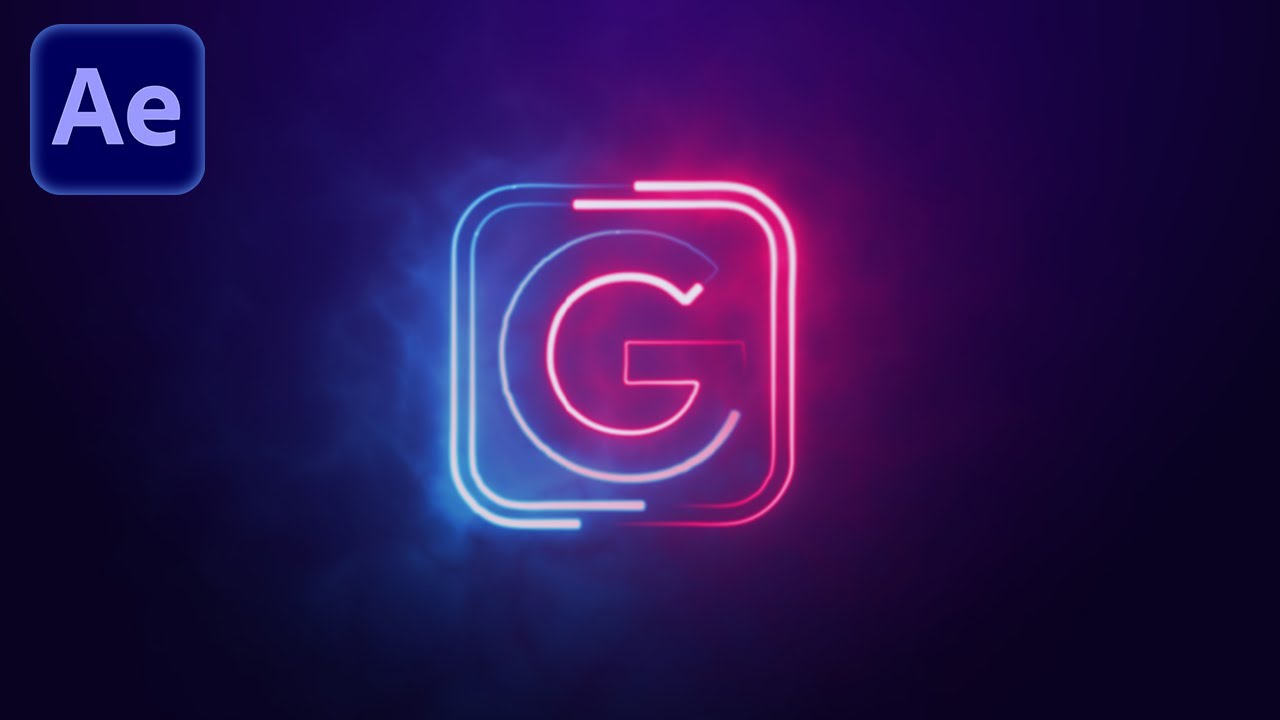 Electric LOGO REVEAL in After Effects - After Effects Tutorial Deutsch - Free Plugin Saber
