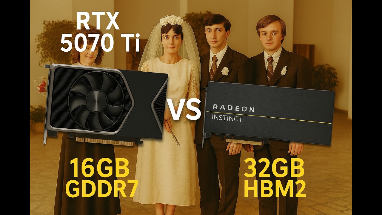 Память или мощность? RTX 5070 Ti vs MI50 в генерации видео на WAN 2.2