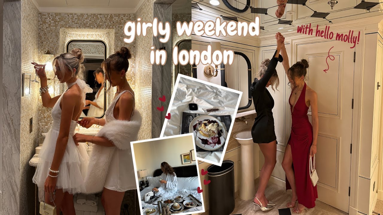 GIRLY WEEKEND IN LONDON VLOG with Hello Molly 🎀 | NoMad, The Twenty Two, Cafe Leon Dore...