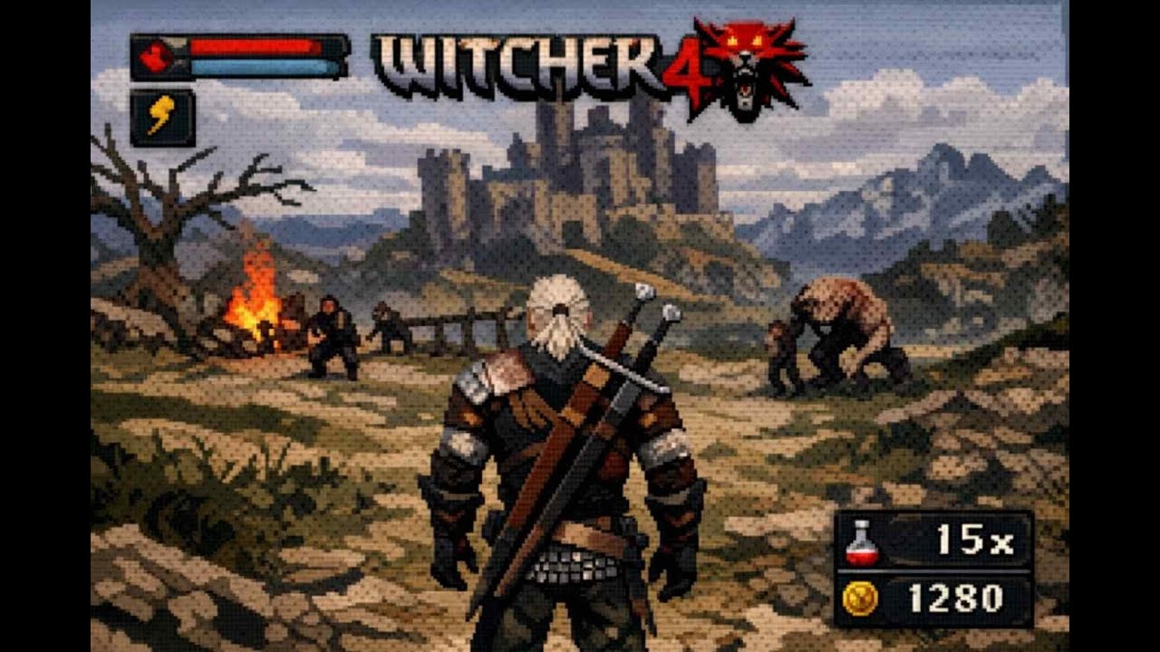 The Witcher 4 As A PS1 Graphics Video AI