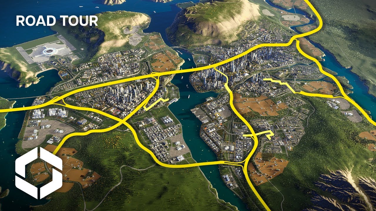 The First LARGEST Highway Road Trips in Cities Skylines 2 (ASMR with radio stations)