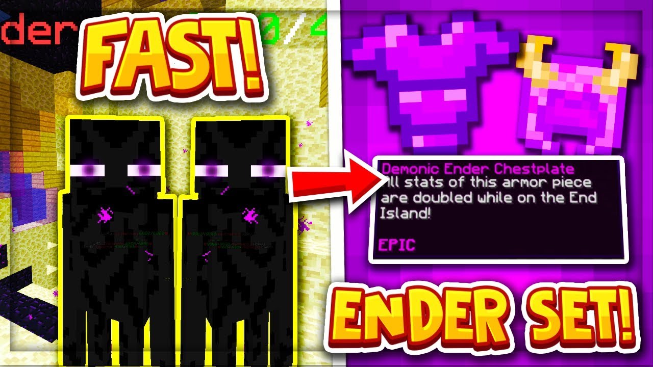 Hypixel Skyblock: HOW TO GET ENDER ARMOR FAST!  *INSANE* - END UPDATE