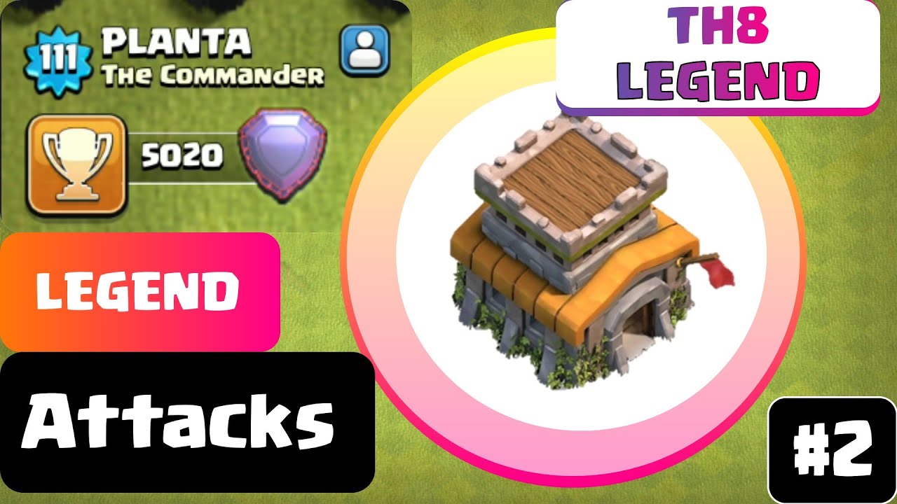 TH8 LEGEND 2020 - Legend Pushing Army - Base Copy Link 2019 - Clash of Clans
