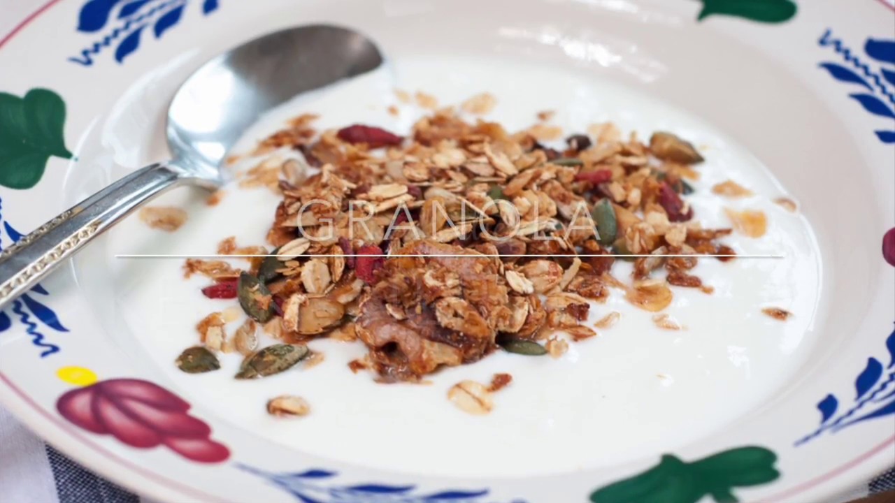 Zelfgemaakte granola