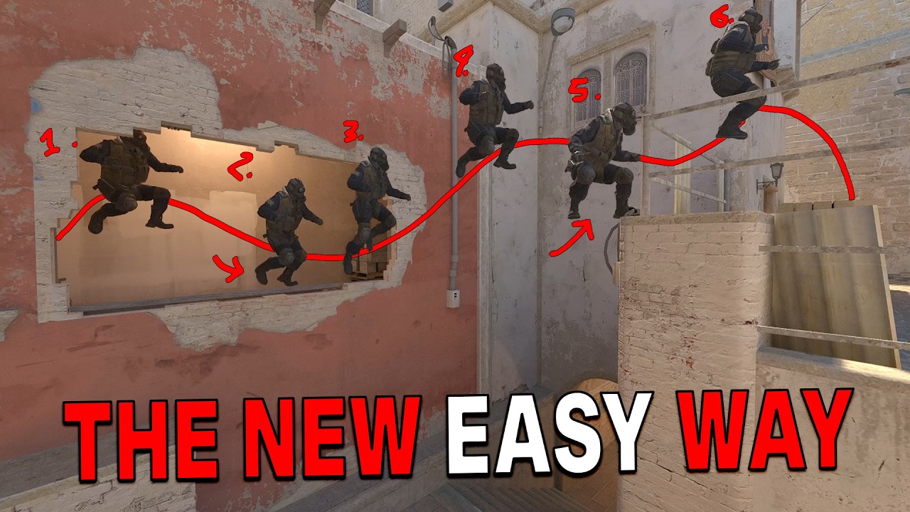 Самый быстрый способ освоить прыжок с окна Mirage в CS2 за 4 шага